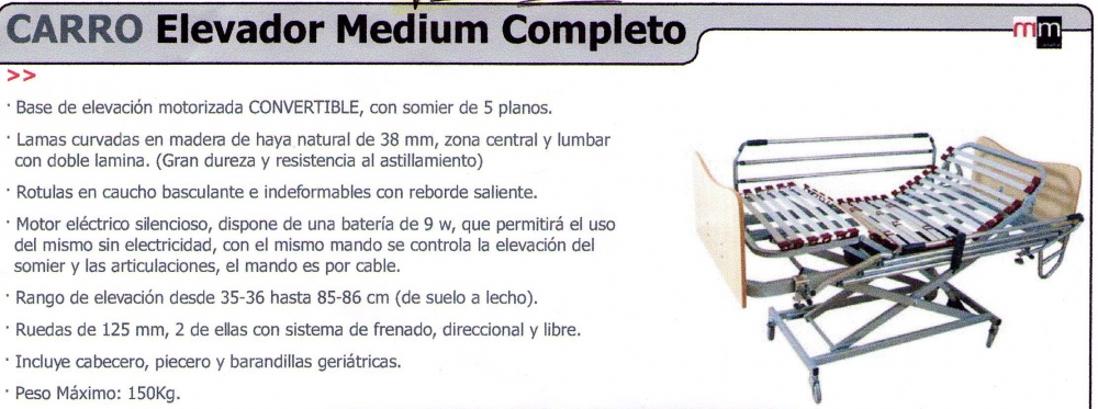 Carro Elevador Medium Completo