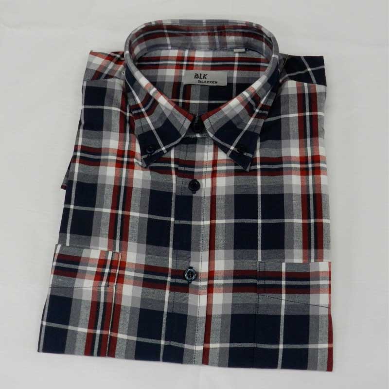 Camisa Hombre Manga Larga Viella Azul Blacken