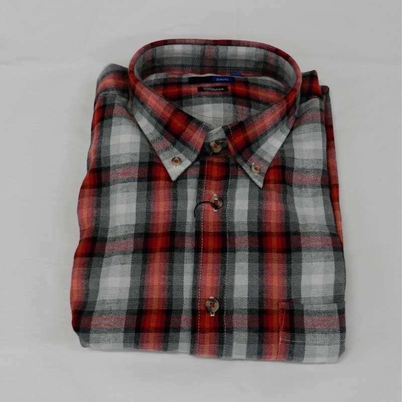 Camisa Hombre Viella Rojo Confecciones Davo