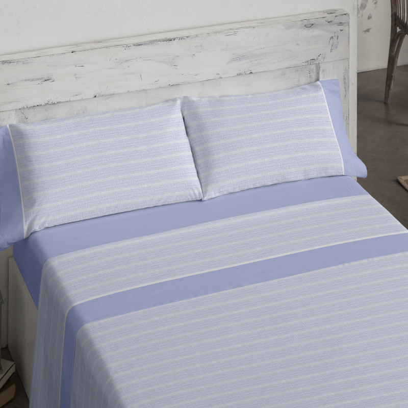 Joc de Llit s-607 Blau Burrito Blanco