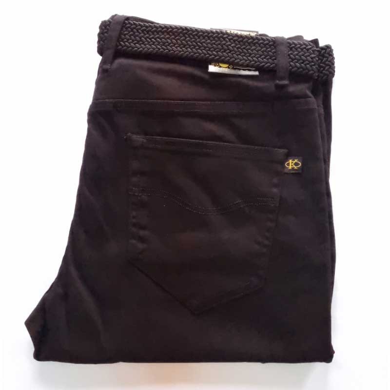 Pantaln Hombre Loneta 5 Bolsillos Negro Koyote