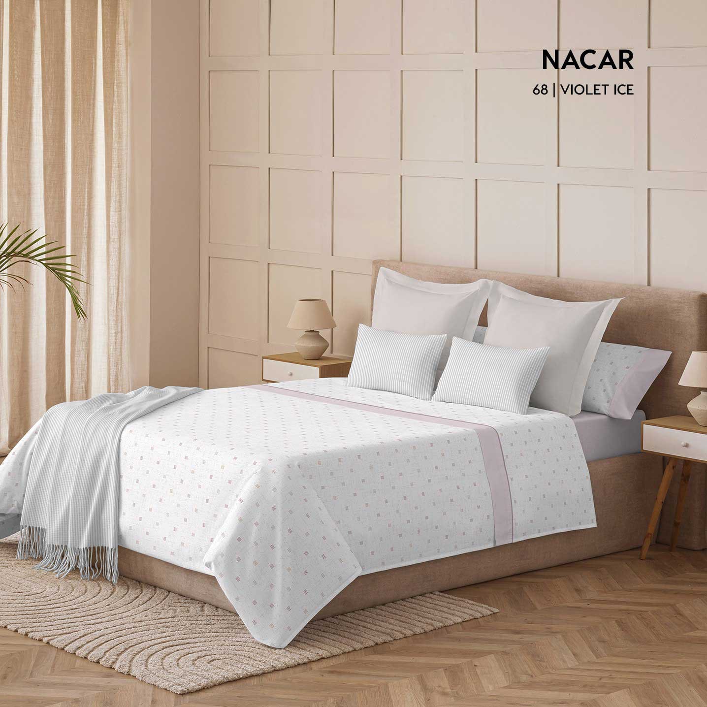 Juego de S�bana Nacar Violet Ice Catotex